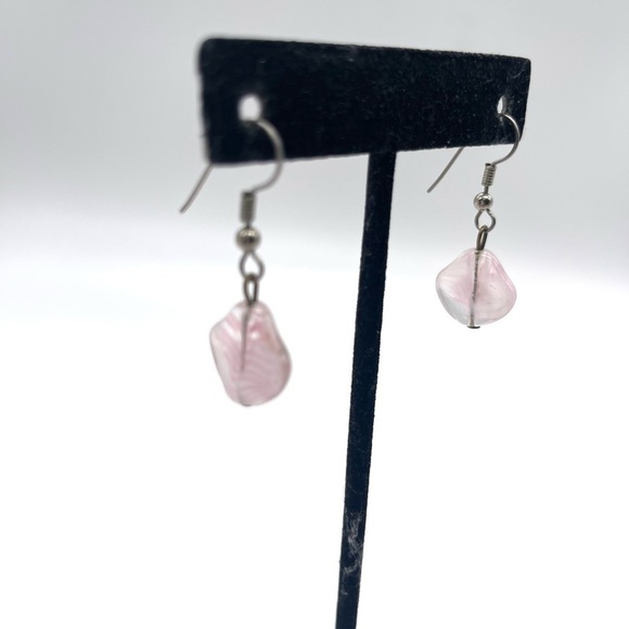 Jewelry - Rose Quartz Elegant Pink Dangle Earrings
